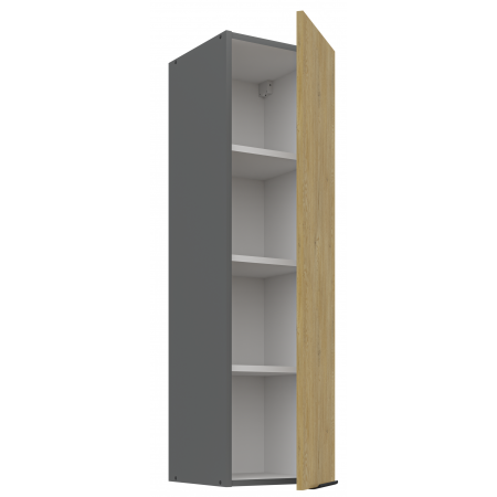 Szafka kuchenna górna 30 cm wysoka CREMA dąb cremona / antracyt 30 G-90 1F